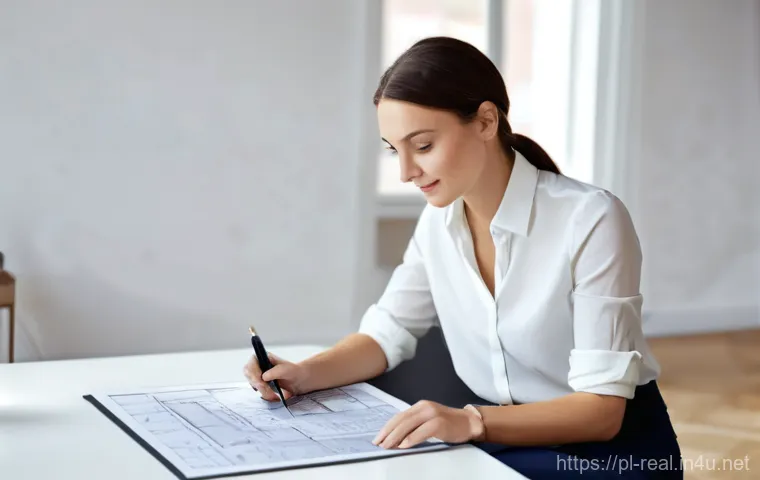 공인중개사 자격증의 활용성과 관련된 사회적 가치의 연구 - **Prompt:** "A professional, warm, and trustworthy female real estate agent in her mid-30s, dressed ...