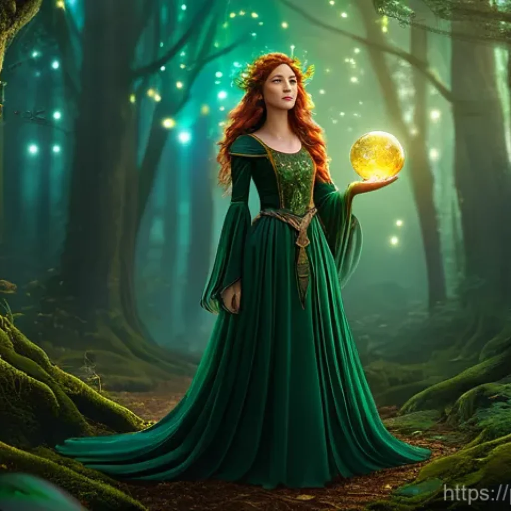 공인중개사 실무 중심 교육 - **Prompt 1: Whimsical Forest Sorceress**
    "A young, enchanting sorceress standing gracefully in a...