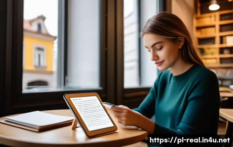 공인중개사 시험 준비와 관련된 최신 기법 활용 사례 - A young professional woman studying real estate brokerage exam preparation on a modern smartphone ap...