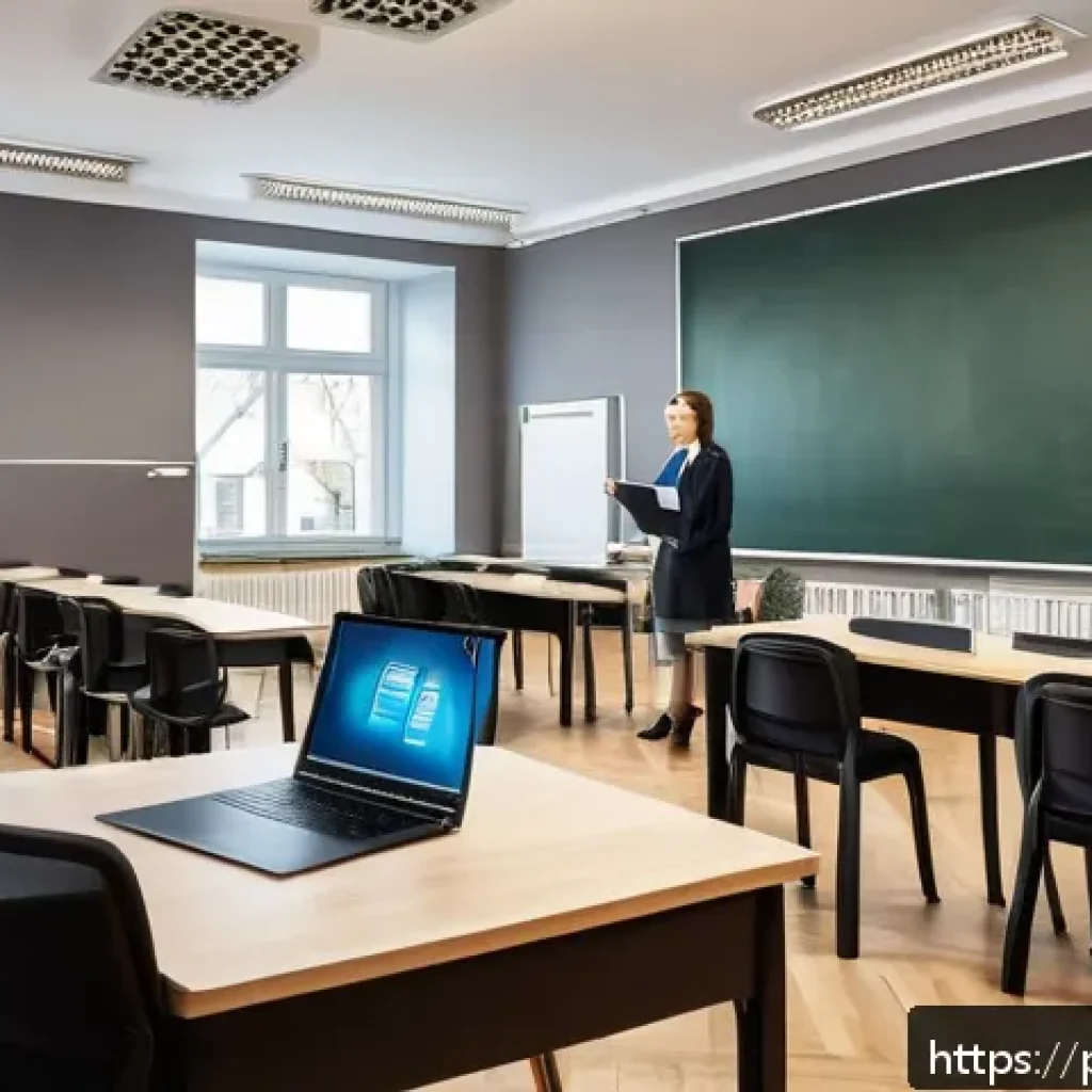 공인중개사 시험 최신 출제 경향 분석 - A modern classroom setting in Poland with adult students preparing for a real estate intermediary ex...