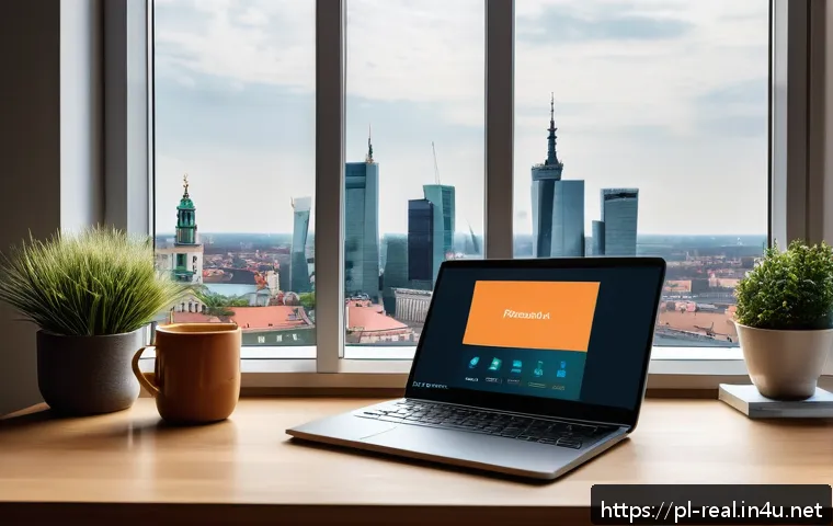 공인중개사 시험 대비 독창적인 학습 방법 - A modern home office setup for e-learning focused on real estate exam preparation, featuring a sleek...
